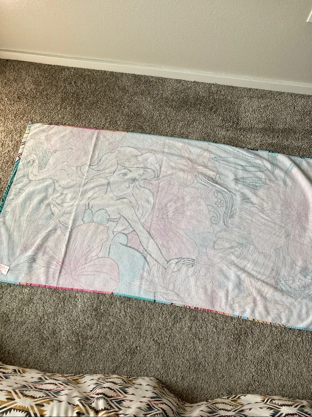 Disney Store Ariel The Little Mermaid Beach Towel